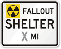 Fallout Shelter Custom Mile   Traffic Sign
