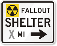 Fallout Shelter Right Arrow   Traffic Sign
