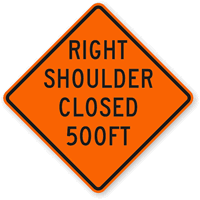 500 Ft  Traffic Sign