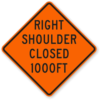 1000 Ft  Traffic Sign