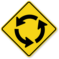 Circular Intersection (Symbol)   Traffic Sign