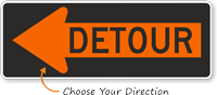 MUTCD Compliant Detour Arrow Sign