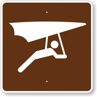 Hang Gliding, MUTCD Guide Sign for Campground