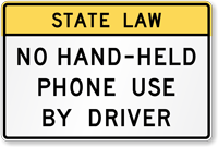 State Law   No Hand Held Phone Use by Driver