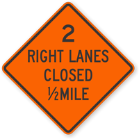 Mile  Traffic Sign