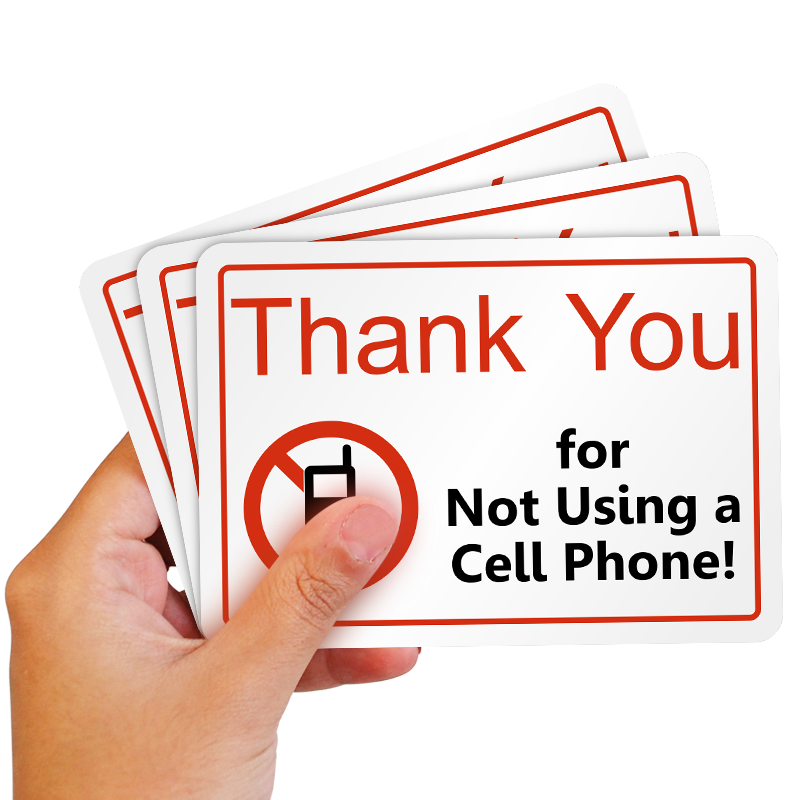 Cell Phone Not Allowed Label, SKU: LB-1648