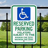 Ohio Reserved Accessible Parking Signs