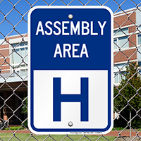 Assembly Area H Sign