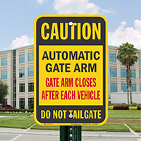Automatic Gate Arm Closes After Each Vehicle Signs