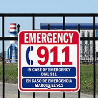 Emergency Call 911 Sign