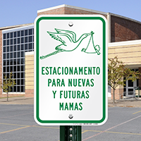 Estacionamento Para Nuevas Y Futuras Mamas Signs