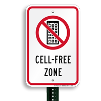 Cell phone Free Zone Sign
