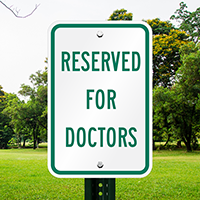 Reserved Doctors Signs