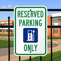 EV Reserved Parking Signs