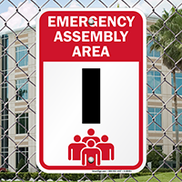 Emergency Assembly Point  Area I Sign