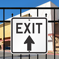 Exit With Up Arrow Signs