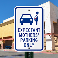 Expectant Mothers' Parking Only, Reserved Parking Signs