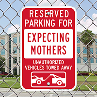 Reserved Parking For Expecting Mothers Signs