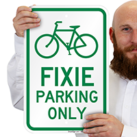 Humorous Bike Signs