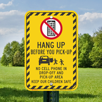Hang Up Before You Pick Up Signs