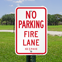 Iowa Fire Lane No Parking Signs