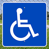 Large Handicapped symbol Signs