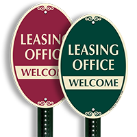 Leasing Office Welcome Sign