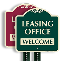 Leasing Office Welcome Sign