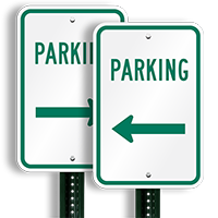 Parking Signs (left arrow)