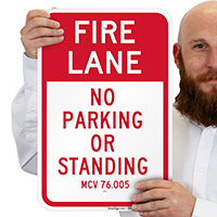Michigan Fire Lane No Parking Signs
