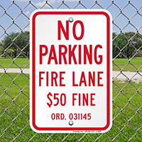 Missouri Fire Lane No Parking Signs