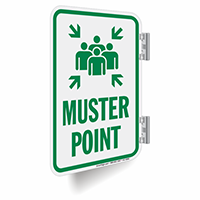 Muster Point Metal Sign