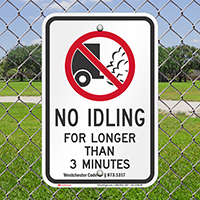 State Idle Signs for Westchester, New York