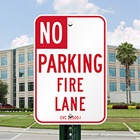 NO Parking Signs - Designated Fire Lane Area