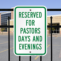Pastors Days Evenings Signs