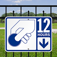 12 Hour Pay Parking Signs with Symbol