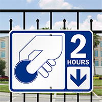 2 Hour Pay Parking Signs with Symbol