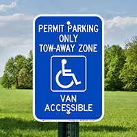Georgia Accessible Permit Parking, Tow-Away Zone Signs
