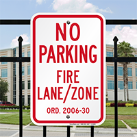 New Jersey, Princeton Fire Lane No Parking Signs