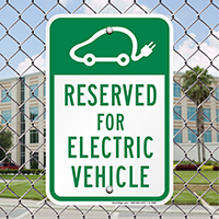 Reserved For Electric Vehicle Signs