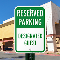 Designated Guest Parking Signs