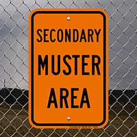 Emergency Secondary Assembly Sign