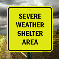 Weather Shelter Area Sign
