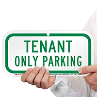 Tenant Only Parking Supplemental Parking Signs