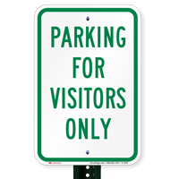 Parking Visitors Only Signs