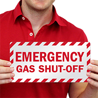 Gas Shut-Off Label