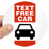 Text Free Car Label 