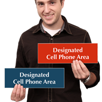 Designated Cell Phone Area Sign