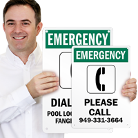 Custom Emergency Sign