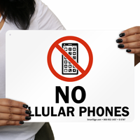 No Cellular Phones Sign